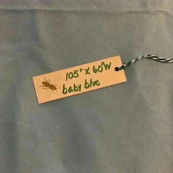 Vtg Médium POLYESTER Sheer 90s Fabric in Baby O - Picture 4 of 4